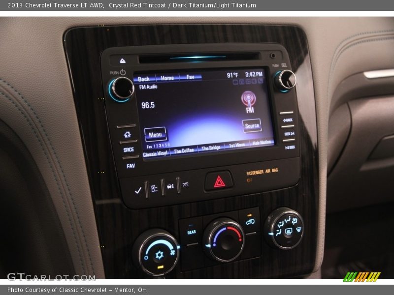 Crystal Red Tintcoat / Dark Titanium/Light Titanium 2013 Chevrolet Traverse LT AWD