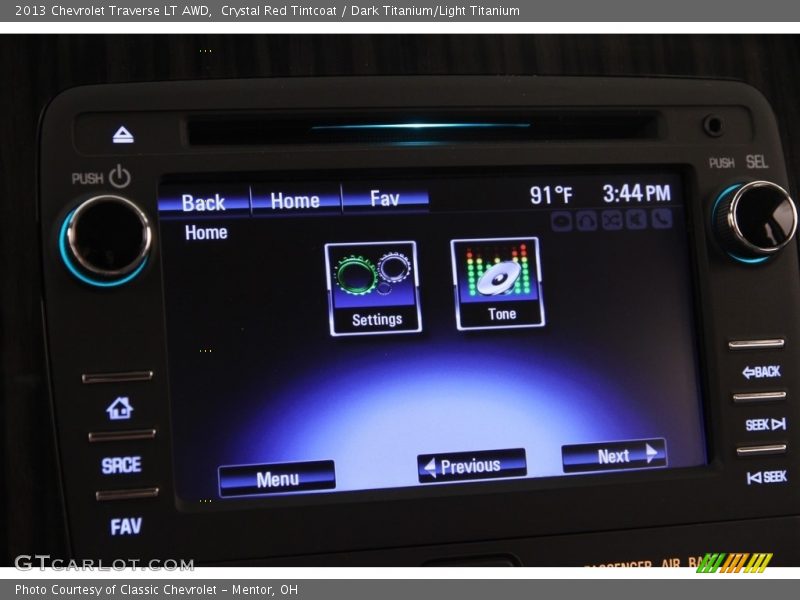Crystal Red Tintcoat / Dark Titanium/Light Titanium 2013 Chevrolet Traverse LT AWD