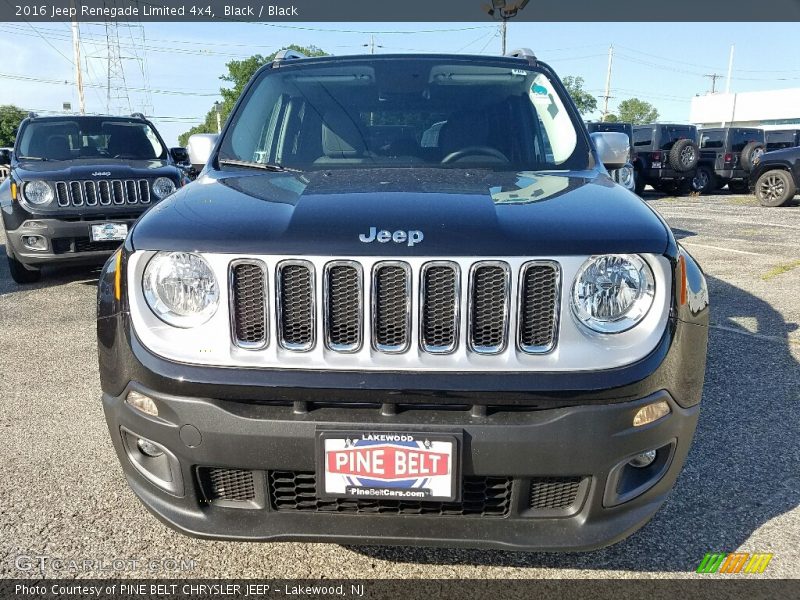 Black / Black 2016 Jeep Renegade Limited 4x4