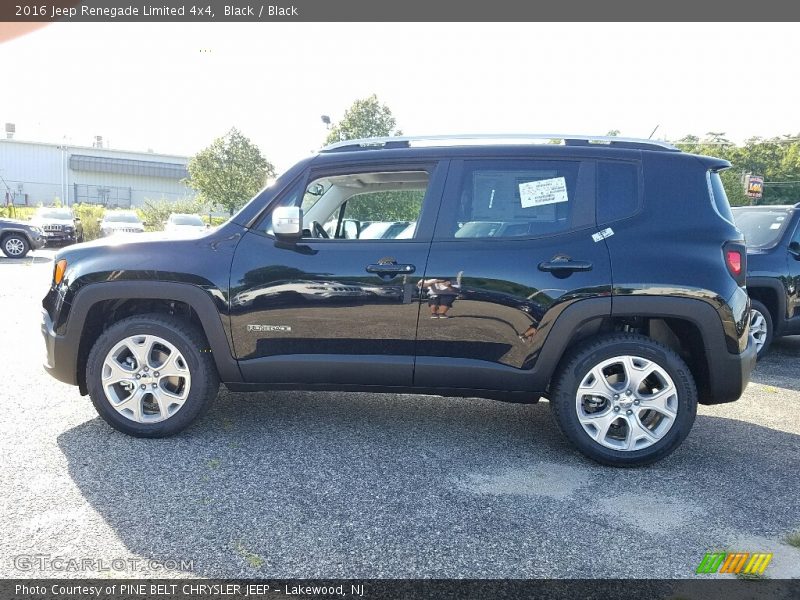 Black / Black 2016 Jeep Renegade Limited 4x4