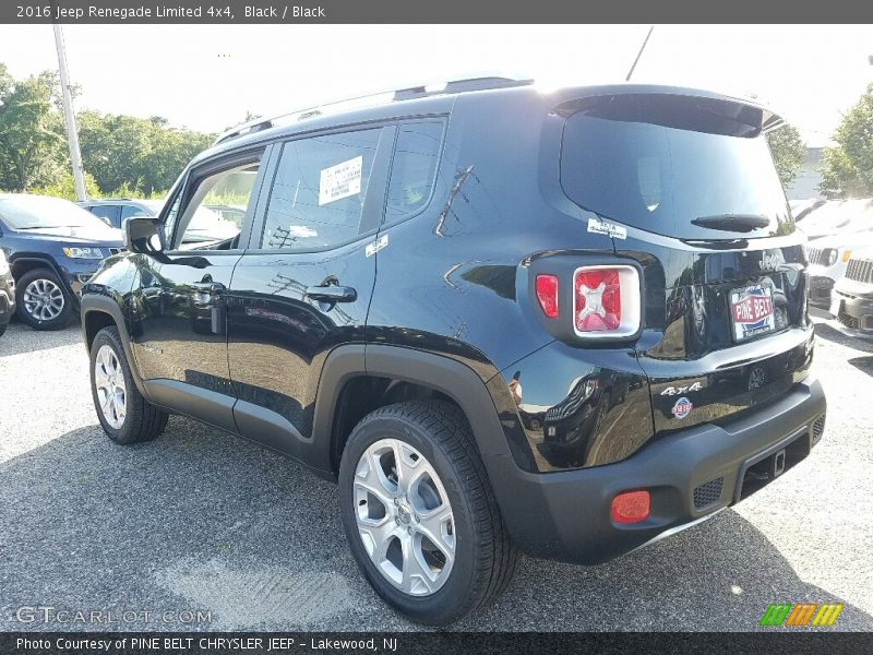 Black / Black 2016 Jeep Renegade Limited 4x4