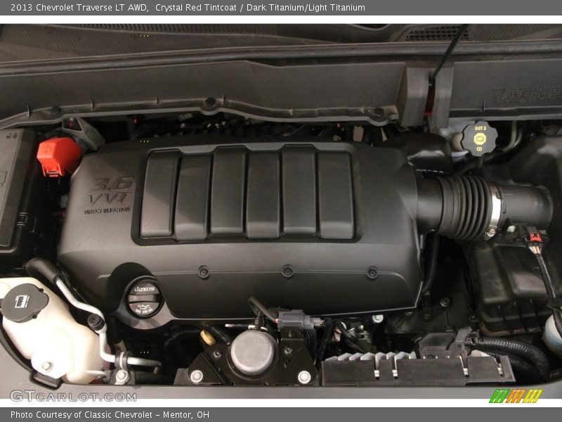 Crystal Red Tintcoat / Dark Titanium/Light Titanium 2013 Chevrolet Traverse LT AWD