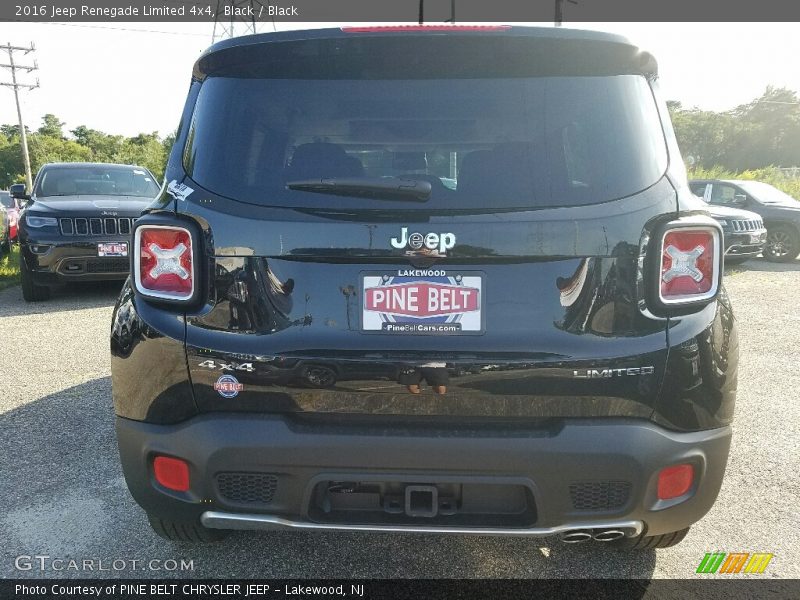 Black / Black 2016 Jeep Renegade Limited 4x4