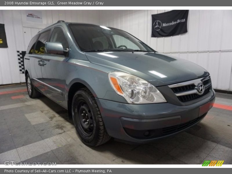 Green Meadow Gray / Gray 2008 Hyundai Entourage GLS