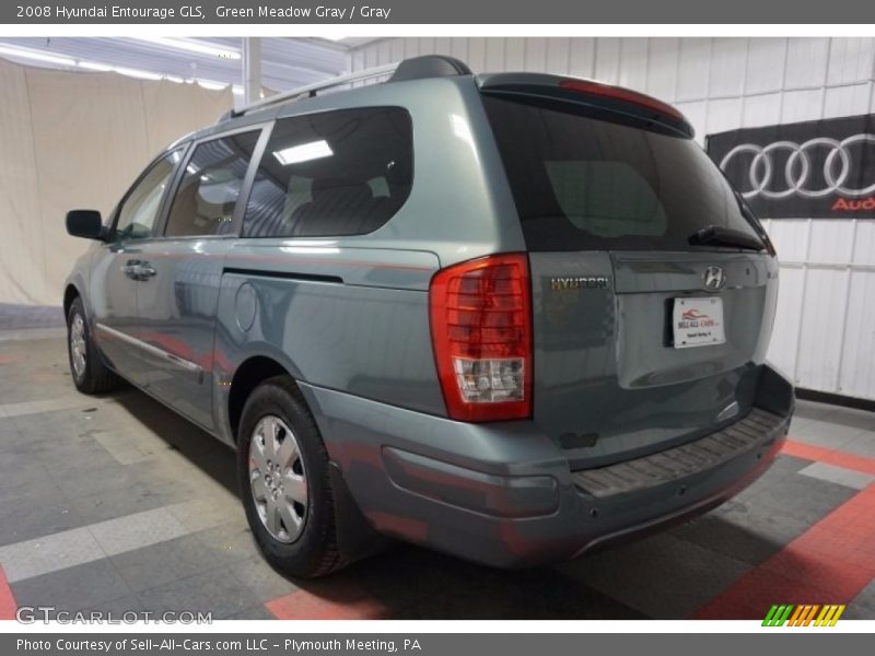 Green Meadow Gray / Gray 2008 Hyundai Entourage GLS