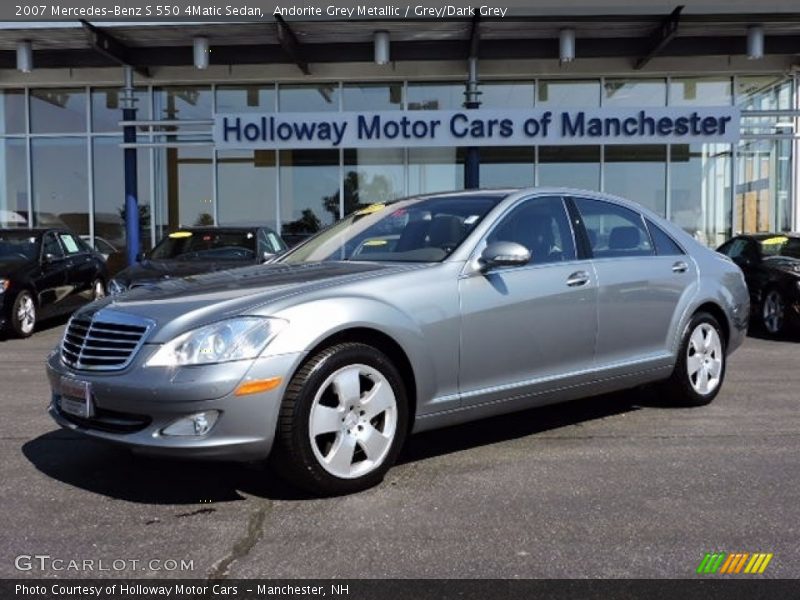 Andorite Grey Metallic / Grey/Dark Grey 2007 Mercedes-Benz S 550 4Matic Sedan