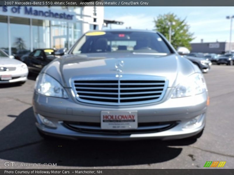 Andorite Grey Metallic / Grey/Dark Grey 2007 Mercedes-Benz S 550 4Matic Sedan