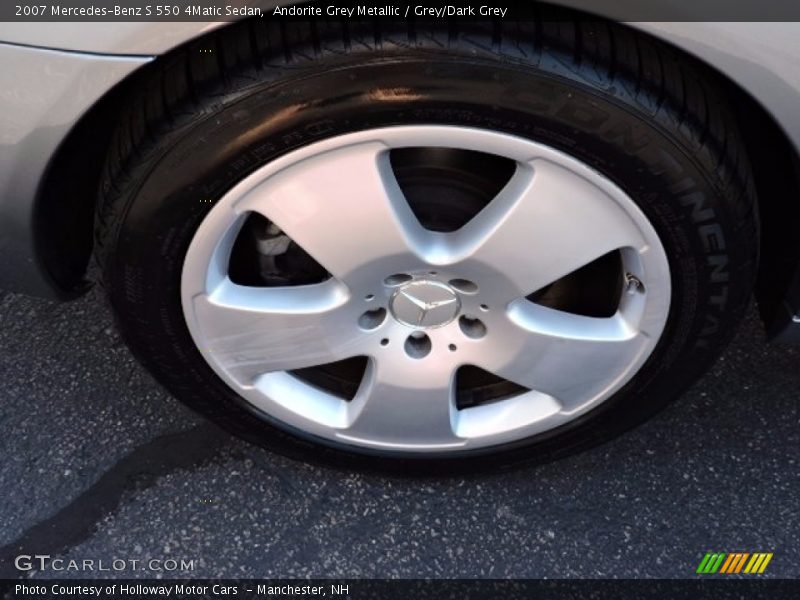 Andorite Grey Metallic / Grey/Dark Grey 2007 Mercedes-Benz S 550 4Matic Sedan