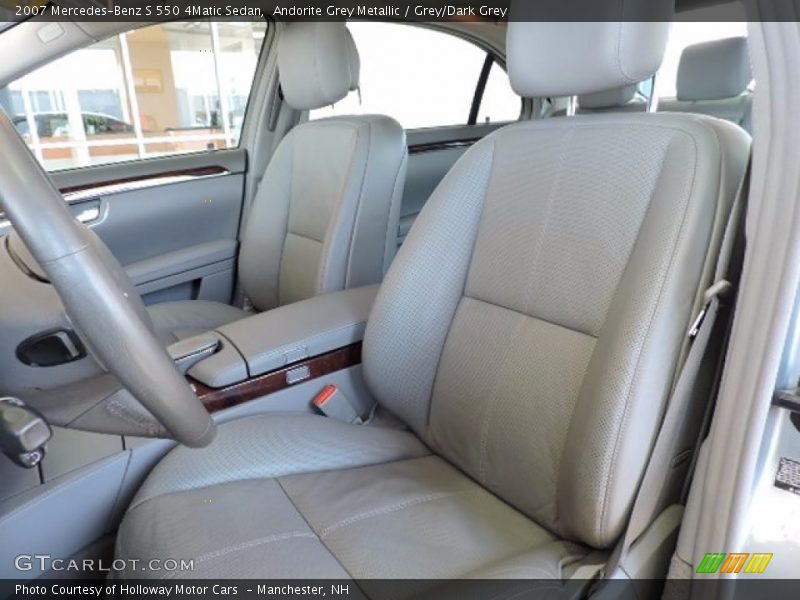 Andorite Grey Metallic / Grey/Dark Grey 2007 Mercedes-Benz S 550 4Matic Sedan