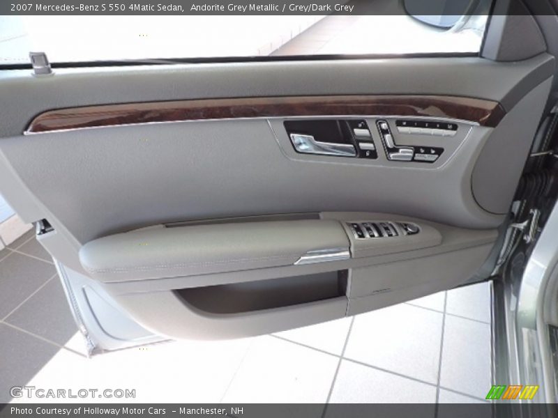 Andorite Grey Metallic / Grey/Dark Grey 2007 Mercedes-Benz S 550 4Matic Sedan