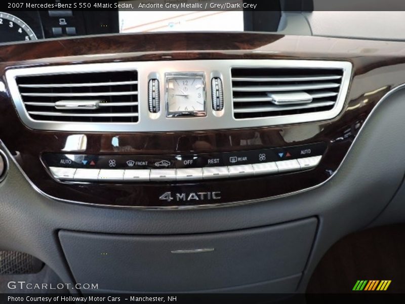 Andorite Grey Metallic / Grey/Dark Grey 2007 Mercedes-Benz S 550 4Matic Sedan