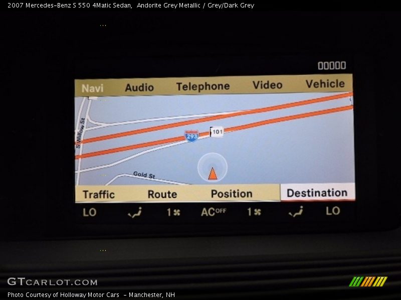 Andorite Grey Metallic / Grey/Dark Grey 2007 Mercedes-Benz S 550 4Matic Sedan