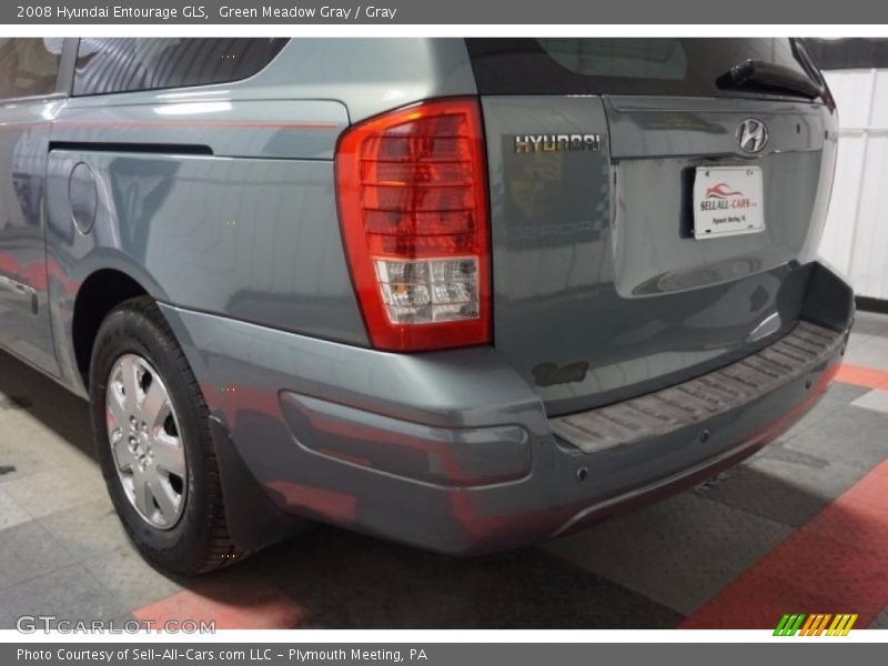 Green Meadow Gray / Gray 2008 Hyundai Entourage GLS