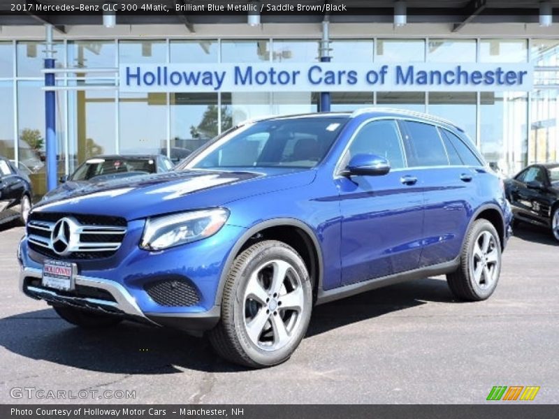 Brilliant Blue Metallic / Saddle Brown/Black 2017 Mercedes-Benz GLC 300 4Matic