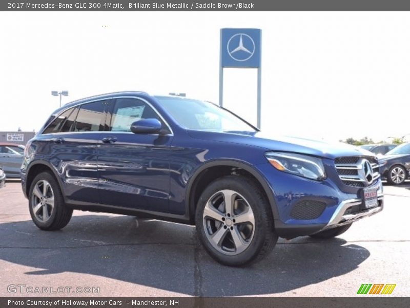 Brilliant Blue Metallic / Saddle Brown/Black 2017 Mercedes-Benz GLC 300 4Matic