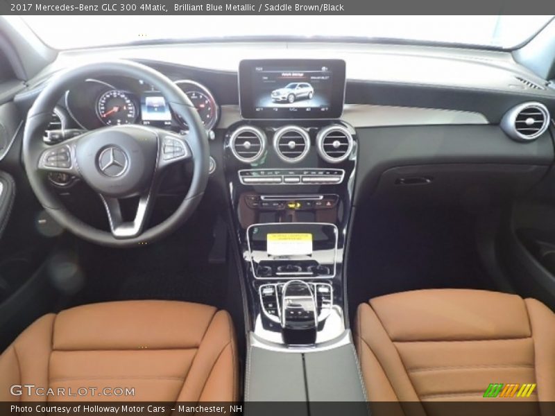 Brilliant Blue Metallic / Saddle Brown/Black 2017 Mercedes-Benz GLC 300 4Matic
