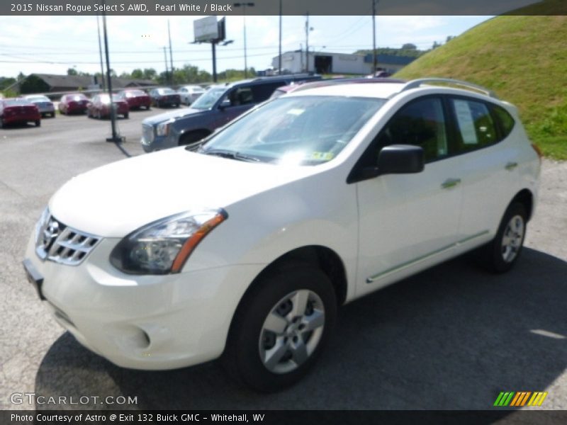 Pearl White / Black 2015 Nissan Rogue Select S AWD