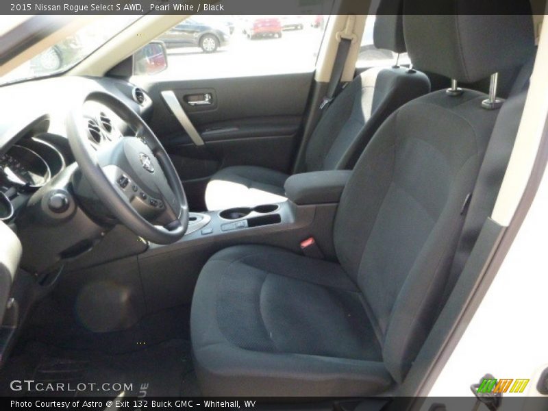 Pearl White / Black 2015 Nissan Rogue Select S AWD