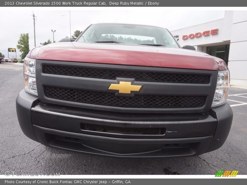 Deep Ruby Metallic / Ebony 2013 Chevrolet Silverado 1500 Work Truck Regular Cab