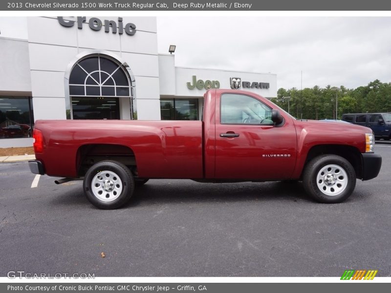 Deep Ruby Metallic / Ebony 2013 Chevrolet Silverado 1500 Work Truck Regular Cab