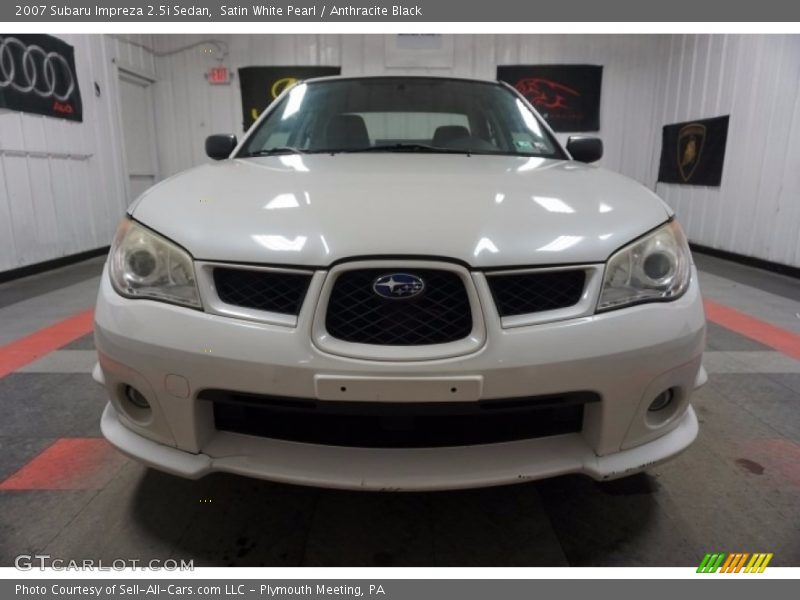 Satin White Pearl / Anthracite Black 2007 Subaru Impreza 2.5i Sedan
