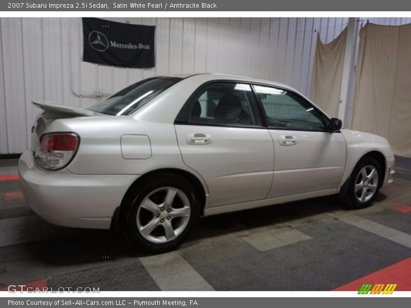Satin White Pearl / Anthracite Black 2007 Subaru Impreza 2.5i Sedan