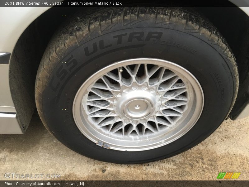 Titanium Silver Metallic / Black 2001 BMW 7 Series 740iL Sedan