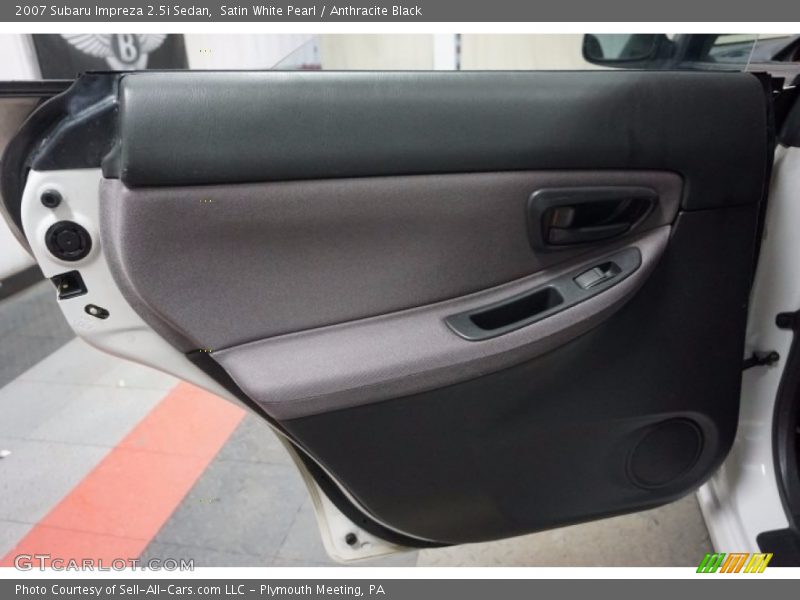 Satin White Pearl / Anthracite Black 2007 Subaru Impreza 2.5i Sedan