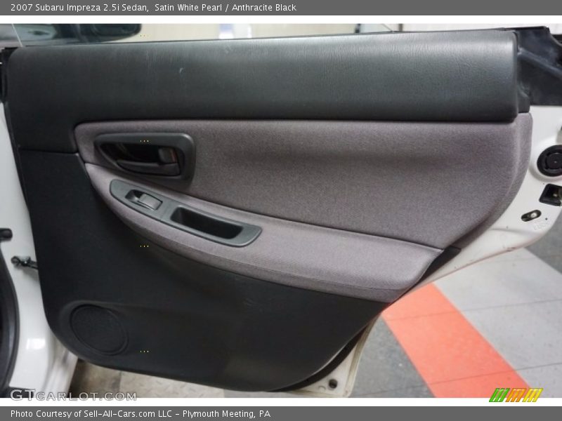 Satin White Pearl / Anthracite Black 2007 Subaru Impreza 2.5i Sedan