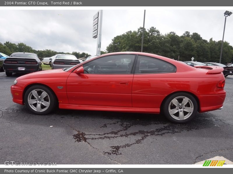 Torrid Red / Black 2004 Pontiac GTO Coupe