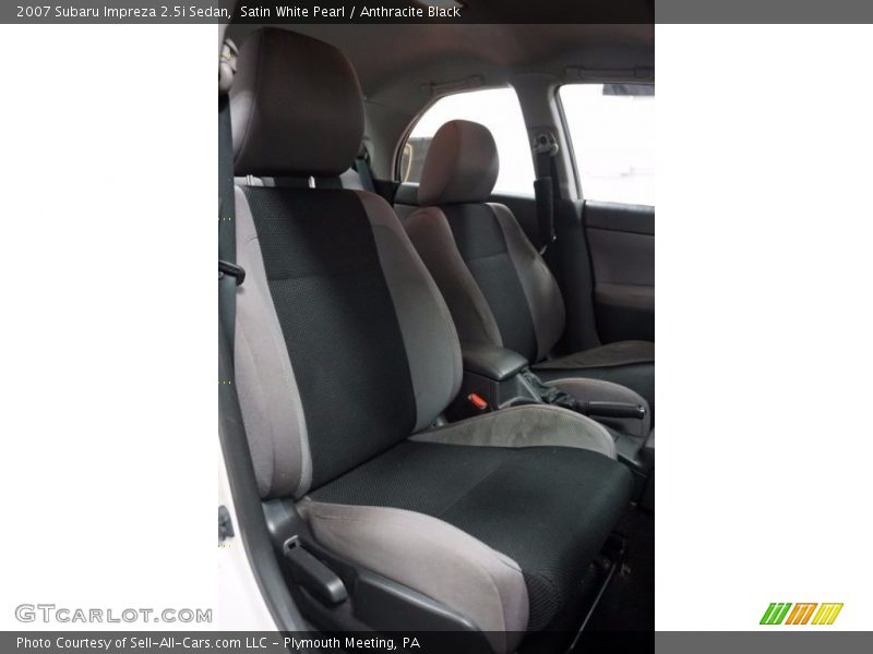Satin White Pearl / Anthracite Black 2007 Subaru Impreza 2.5i Sedan
