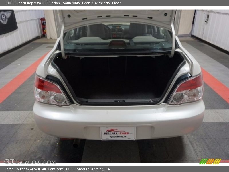Satin White Pearl / Anthracite Black 2007 Subaru Impreza 2.5i Sedan