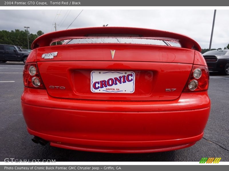 Torrid Red / Black 2004 Pontiac GTO Coupe