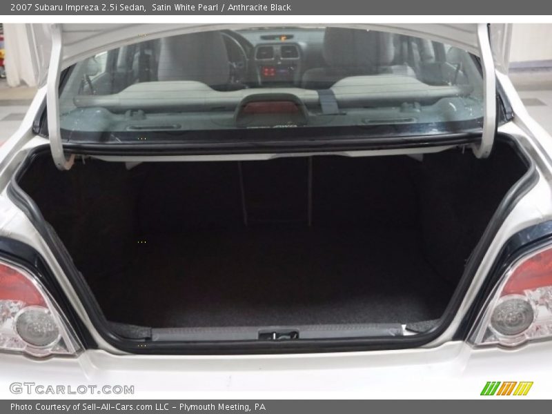 Satin White Pearl / Anthracite Black 2007 Subaru Impreza 2.5i Sedan