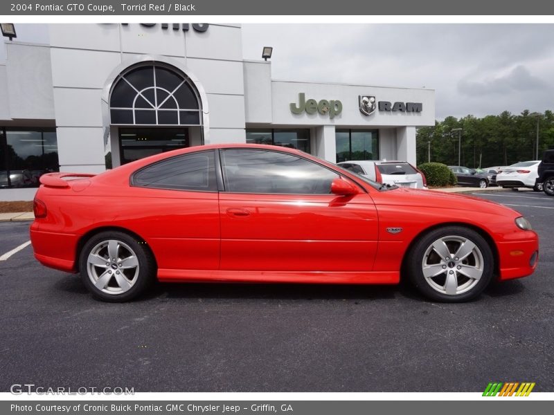 Torrid Red / Black 2004 Pontiac GTO Coupe