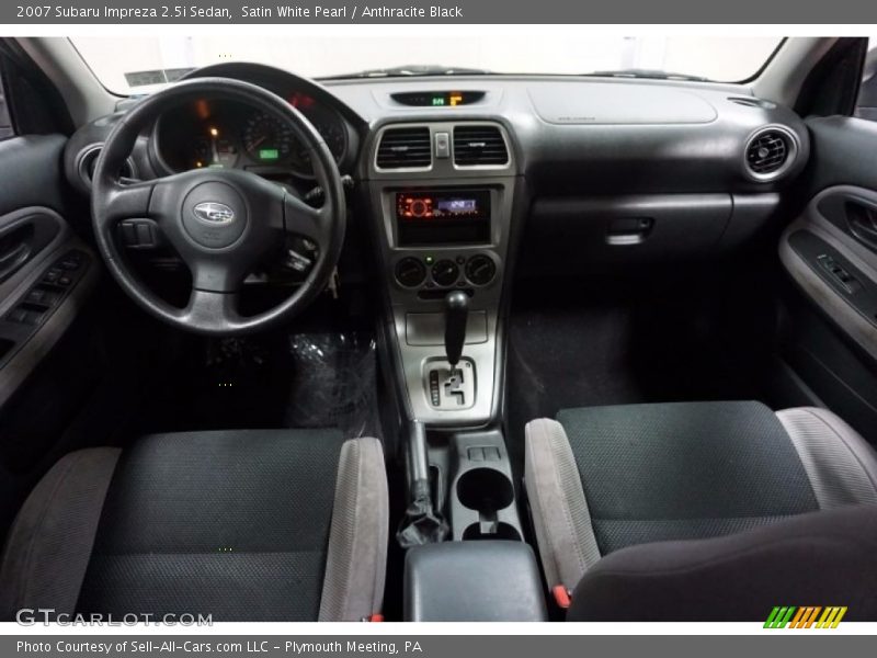 Satin White Pearl / Anthracite Black 2007 Subaru Impreza 2.5i Sedan