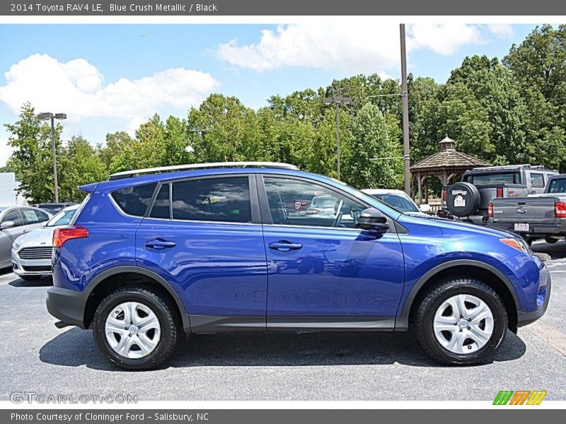 Blue Crush Metallic / Black 2014 Toyota RAV4 LE