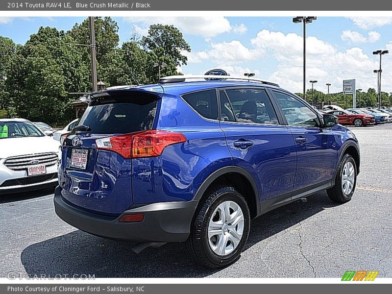 Blue Crush Metallic / Black 2014 Toyota RAV4 LE