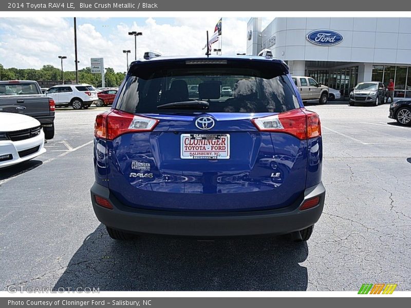 Blue Crush Metallic / Black 2014 Toyota RAV4 LE