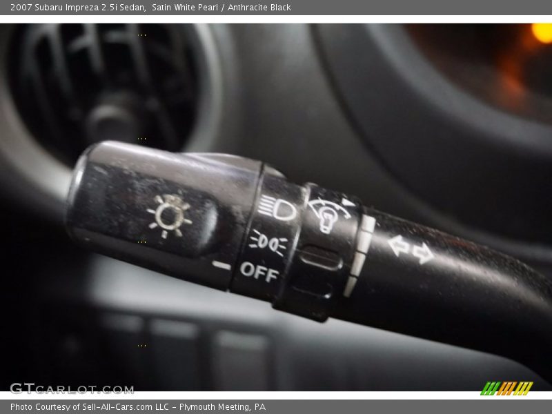 Satin White Pearl / Anthracite Black 2007 Subaru Impreza 2.5i Sedan