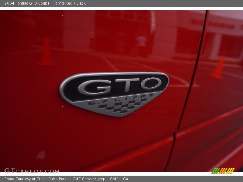 Torrid Red / Black 2004 Pontiac GTO Coupe