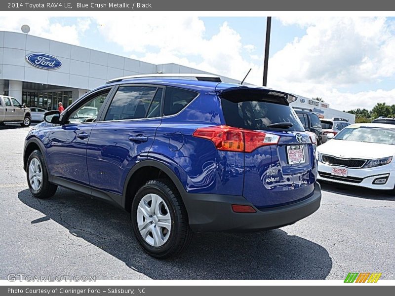 Blue Crush Metallic / Black 2014 Toyota RAV4 LE