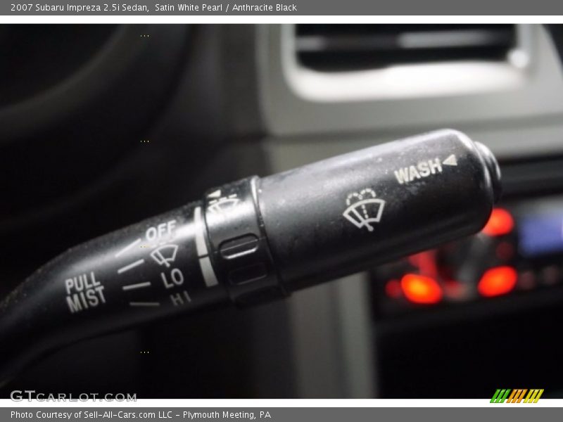 Satin White Pearl / Anthracite Black 2007 Subaru Impreza 2.5i Sedan