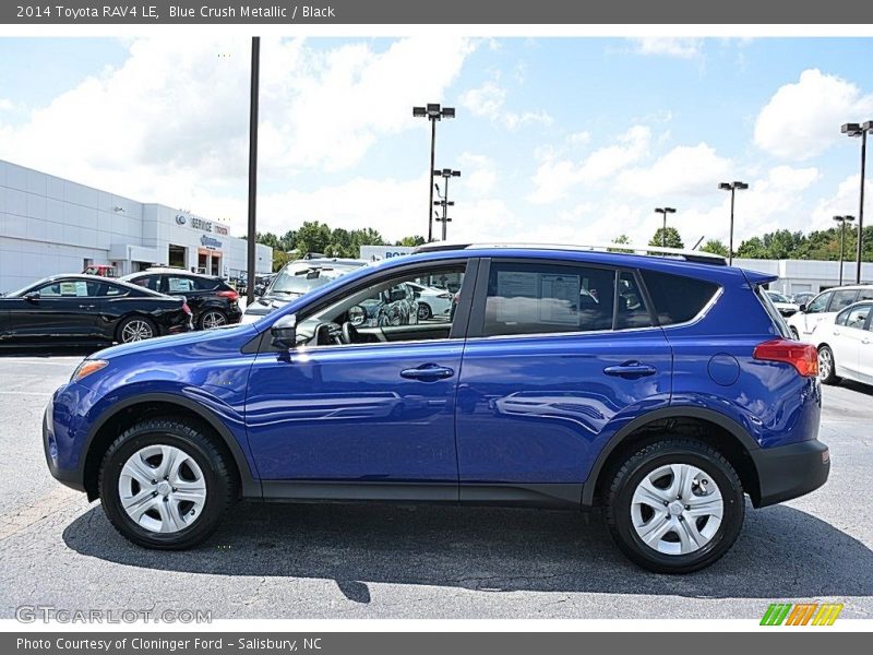 Blue Crush Metallic / Black 2014 Toyota RAV4 LE