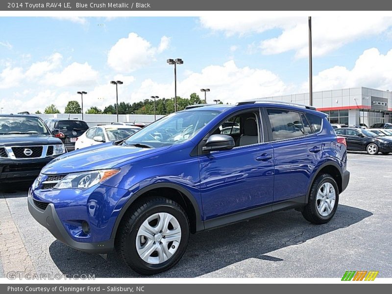 Blue Crush Metallic / Black 2014 Toyota RAV4 LE