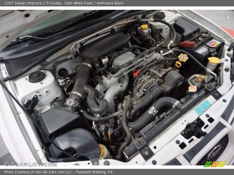 Satin White Pearl / Anthracite Black 2007 Subaru Impreza 2.5i Sedan