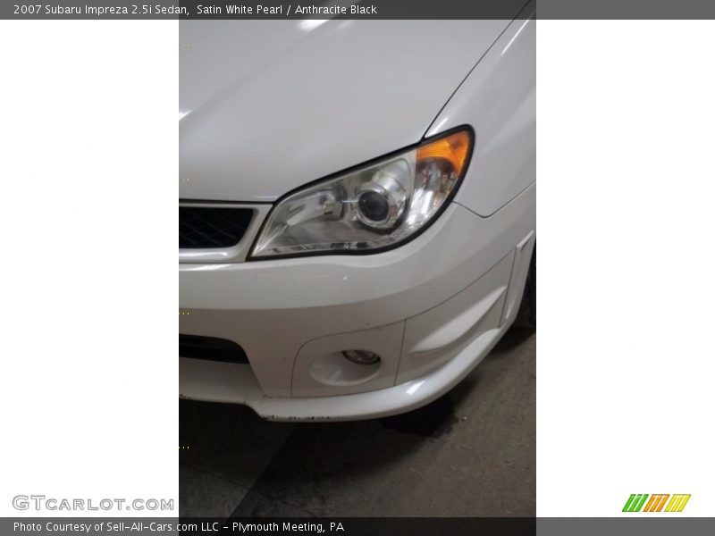 Satin White Pearl / Anthracite Black 2007 Subaru Impreza 2.5i Sedan