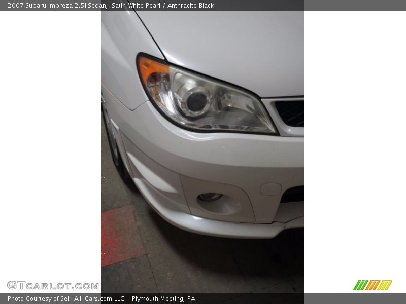 Satin White Pearl / Anthracite Black 2007 Subaru Impreza 2.5i Sedan