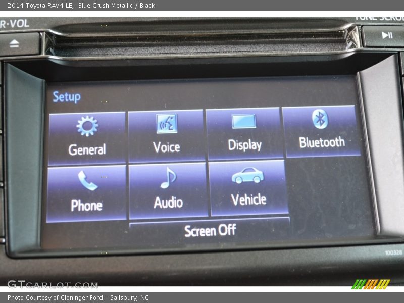 Blue Crush Metallic / Black 2014 Toyota RAV4 LE