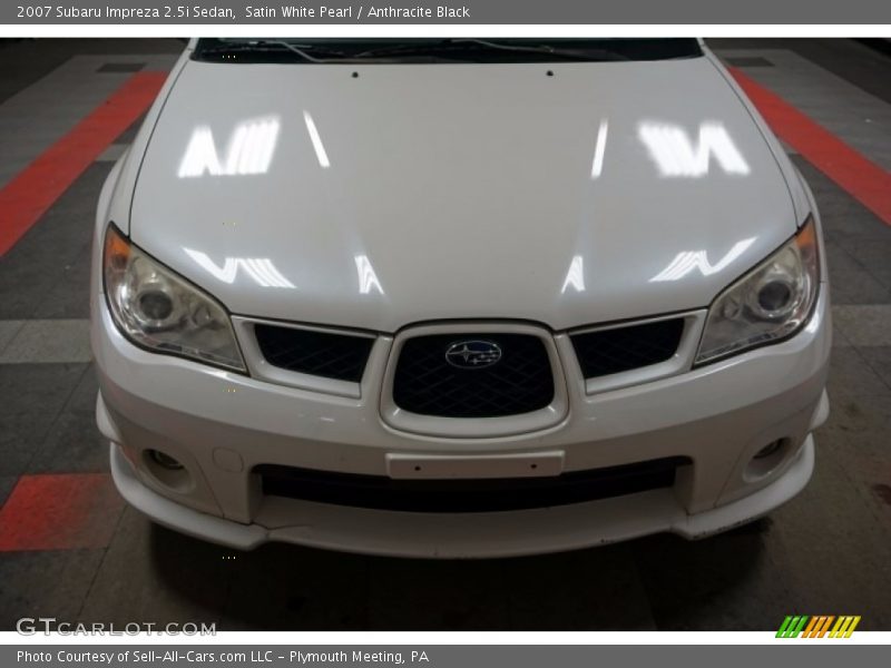 Satin White Pearl / Anthracite Black 2007 Subaru Impreza 2.5i Sedan